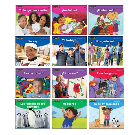Newmark Learning Early Rising Readers MySelf and My Family Theme Set, Spanish, 12PK NL6206
